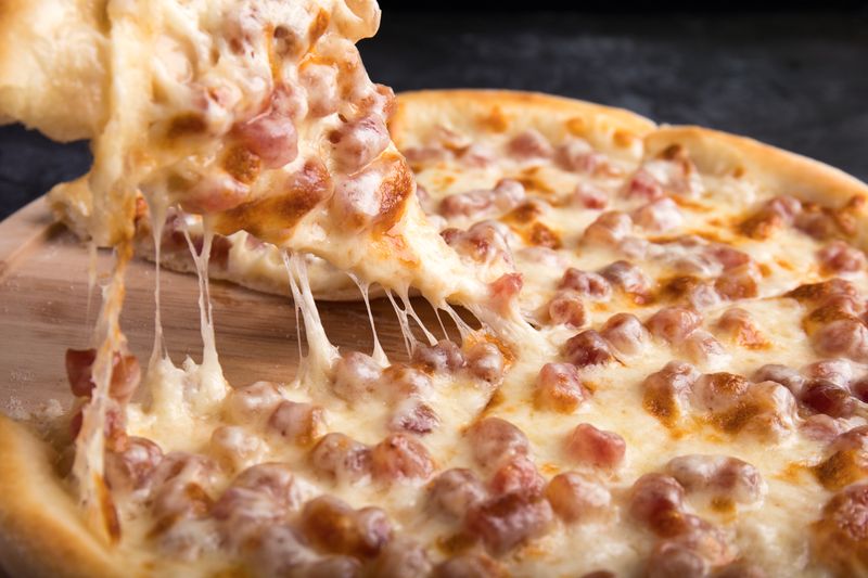 Pepperoni pizza loaded with pepperoni