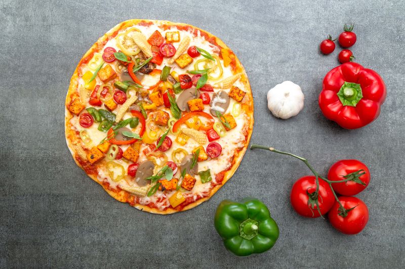Spicy Diavola pizza with hot salami